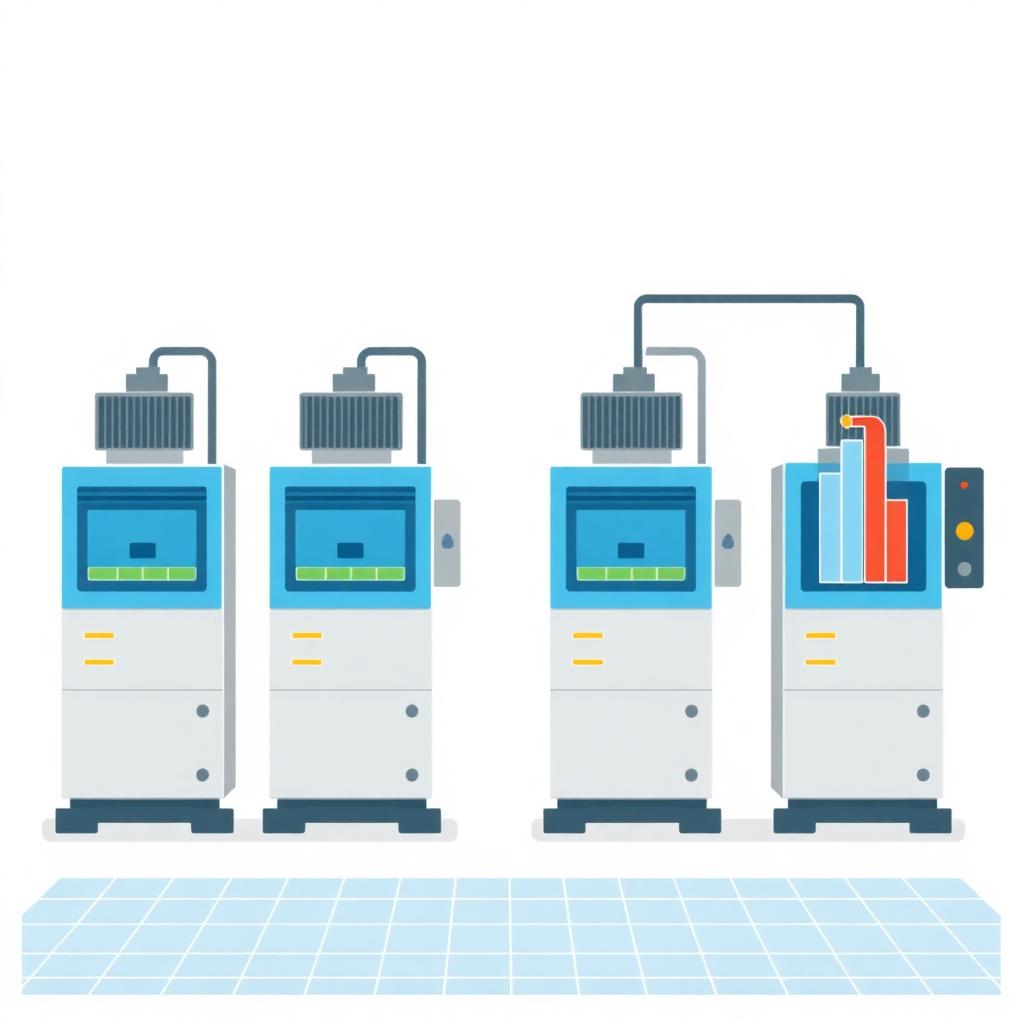 Relatório de carga de produção por máquina no Visdec com ocupação da capacidade