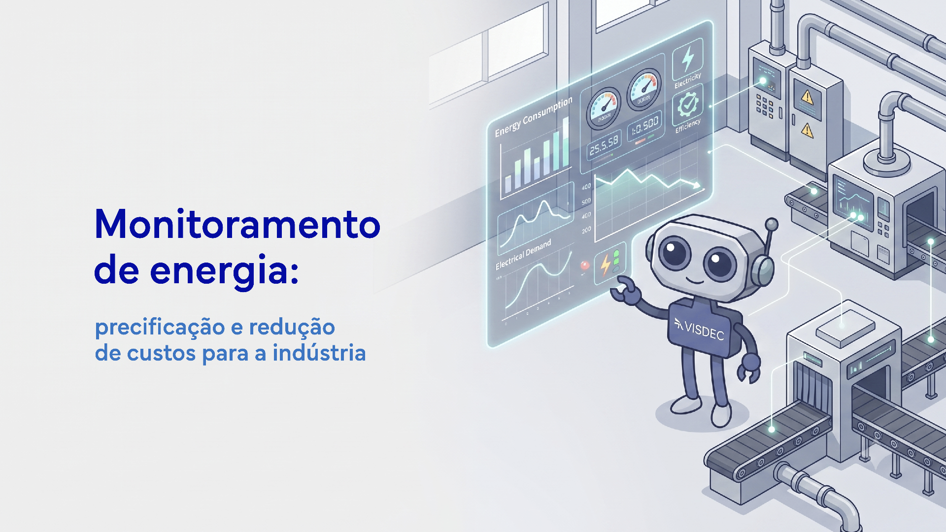 Painel de monitoramento de consumo de energia elétrica de máquinas industriais em tempo real