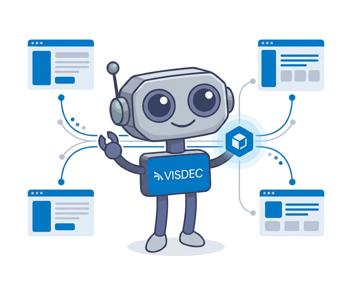 Visdeco conectando o Visdec a sistemas corporativos por meio de uma API aberta